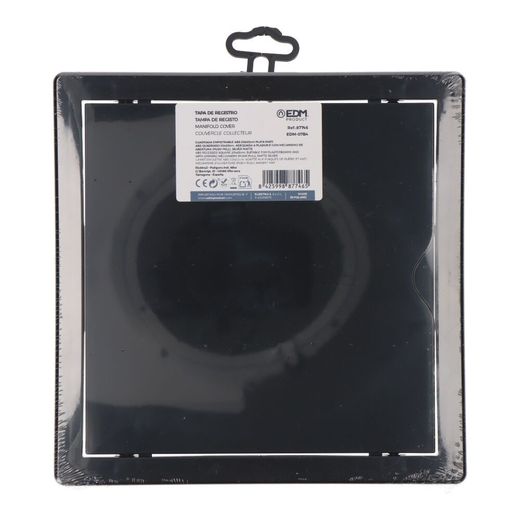 Tapa De Registro Cuadrada Empotrable Abs 20X20Cm Gris Antracita