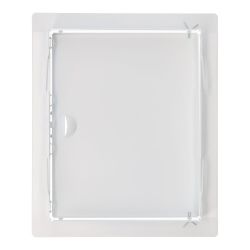 Tapa De Registro Rectangular Empotrable Acero 20X25Cm Blanca