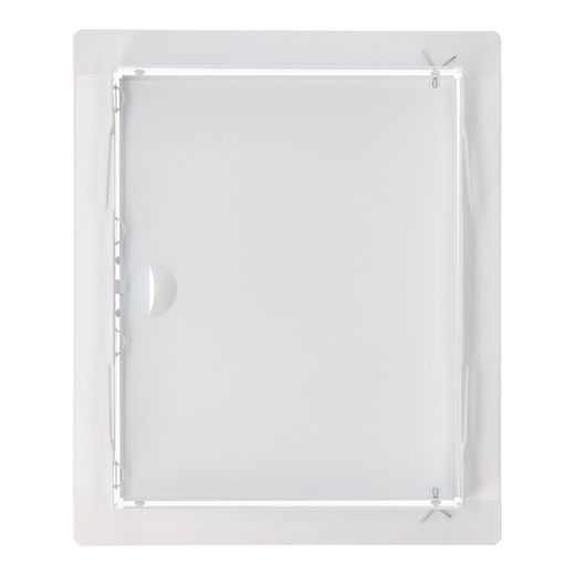 Tapa De Registro Rectangular Empotrable Acero 20X25Cm Blanca