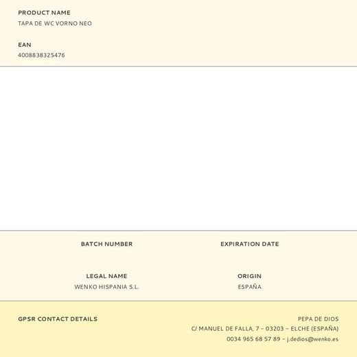 Tapa De Wc Vorno Neo