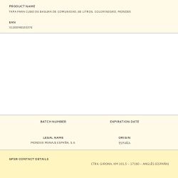 Tapa Para Cubo De Basura De Comunidad. 80 Litros. Color Negro. Mondex