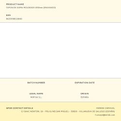 Tapon De Goma Moldeada Ø50Mm (Envasado)