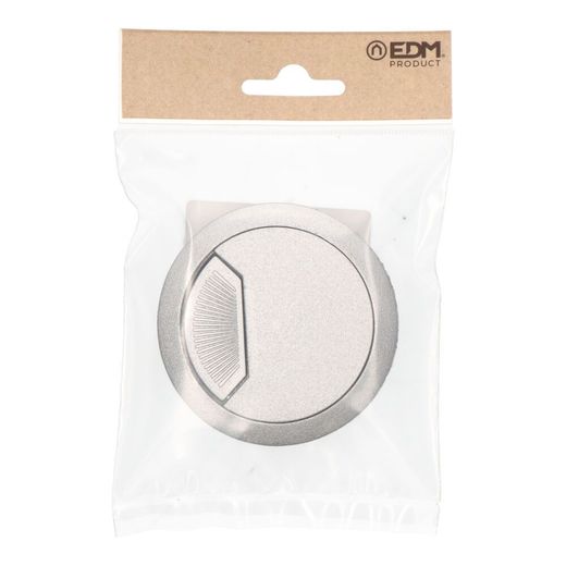 Tapón Pasacables Tpc01 Ø60 X 22 Mm Plata, Blister