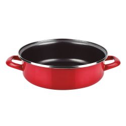 Tartera Acero Esmaltado Aisi 430 Optimax Roja Ø24Cm