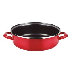 Tartera Acero Esmaltado Aisi 430 Optimax Roja Ø26Cm