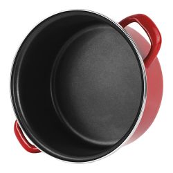 Tartera Acero Esmaltado Aisi 430 Optimax Roja Ø26Cm