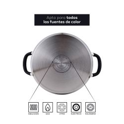 Tartera Acero Inoxidable Con Tapa Foodies Ø28 X 7,5 Cm