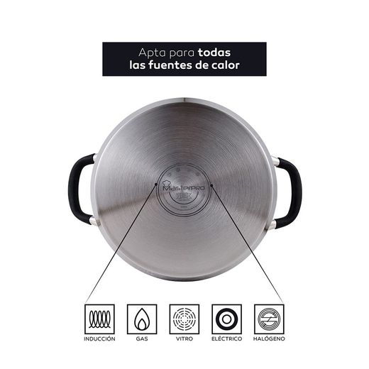 Tartera Acero Inoxidable Con Tapa Foodies Ø28 X 7,5 Cm