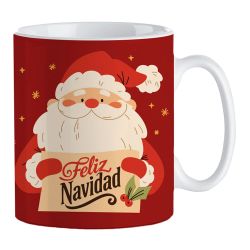 Taza Papa Noel 330 Ml En Caja Regalo, Modelos Variados