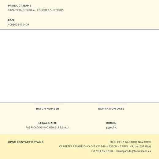 Taza Termo 1200 Ml Colores Surtidos