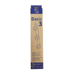 Tendedero De Pared Basic C/3 Poleas Blanco 37 X 5 X 5 Cm