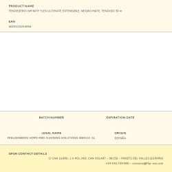 Tendedero Infinity Flex Ultimate Extensible, Negro Mate, Tendido 30 M