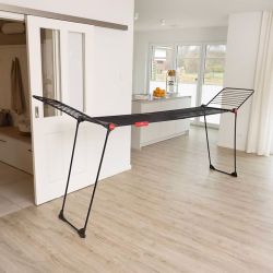 Tendedero Infinity Flex Ultimate Extensible, Negro Mate, Tendido 30 M