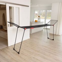 Tendedero Infinity Flex Ultimate Extensible, Negro Mate, Tendido 30 M