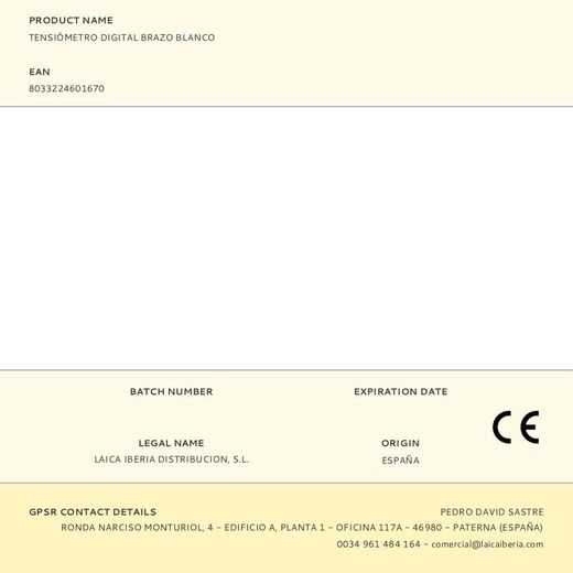 Tensiómetro Digital Brazo Blanco