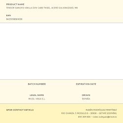 Tensor Gancho-Anilla Din-1480 Tns01, Acero Galvanizado, M8