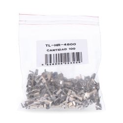 Terminal Faston Con Sujeción 4,8 Mm Hembra, Bolsa 100 Uds