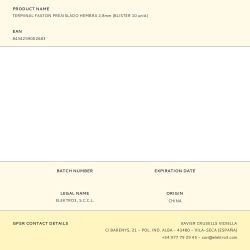 Terminal Faston Preaislado Hembra 2,8 Mm, Blister 10 Uds