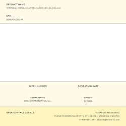 Terminal Horquilla Preaislado, Bolsa 100 Uds