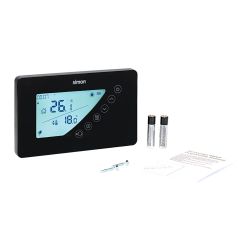 Termostato Digital Con Programación Semanal, Negro