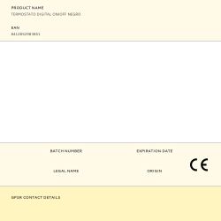 Termostato Digital On/Off, Negro