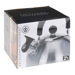 Tetera Clásica Inoxidable 2,5 L Ø19 X 12 Cm