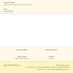 Tijera Costura Castellana 6" B 3 Claveles