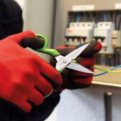 Tijera De Electricista Clásica Aislante 12,5 Cm