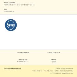 Tijera Para Chapa Cr-V, Corte Recto 200 Mm
