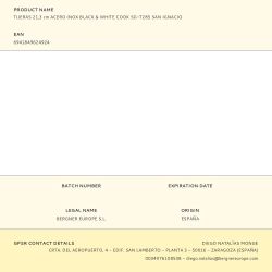 Tijeras De Cocina Black & White Acero Inoxidable 21,3 Cm