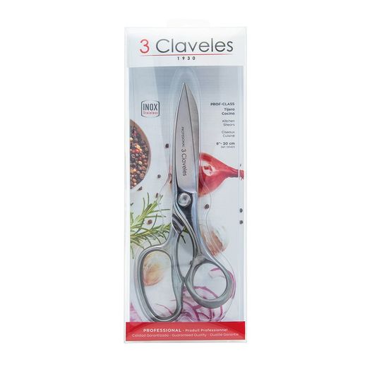 Tijeras De Cocina Clásica Profesional De Acero Inoxidable, 20 Cm