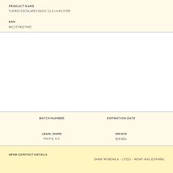 Tijeras Escolares Basic 13,3 Cm Blister