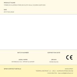 Timbre De Aluminio Para Bicicleta 52Mm Colores Surtidos