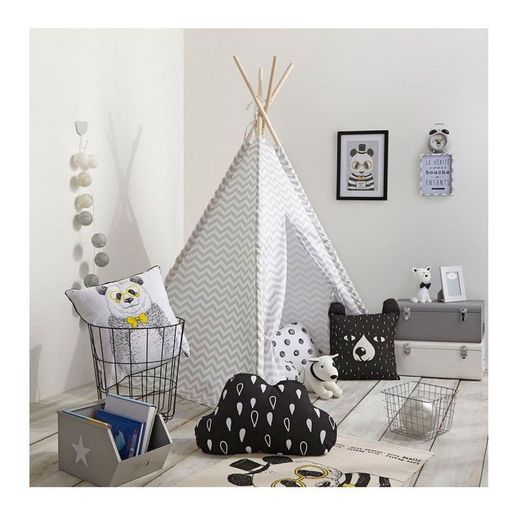 Tipi Gris Con Funda De Almacenaje 160X120X120Cm