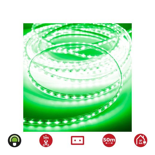 Tira De Led 60 Leds/M 4,2W/M 220-240V Ip44 50 M Verde