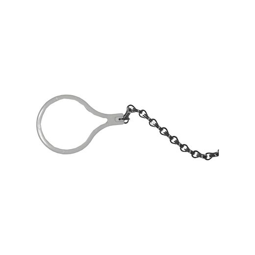 Tirador De Cisterna De Wc. Anilla De Color Blanco Edm