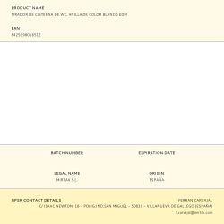 Tirador De Cisterna De Wc. Anilla De Color Blanco Edm