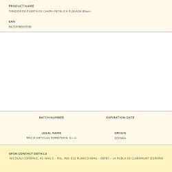 Tirador De Puerta De Chapa Metálica Plegada 85Mm