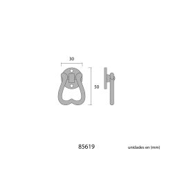 Tirador Pendulo 35Mm Negro Edm