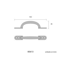 Tirador Plano 155Mm H° Antiguo Edm