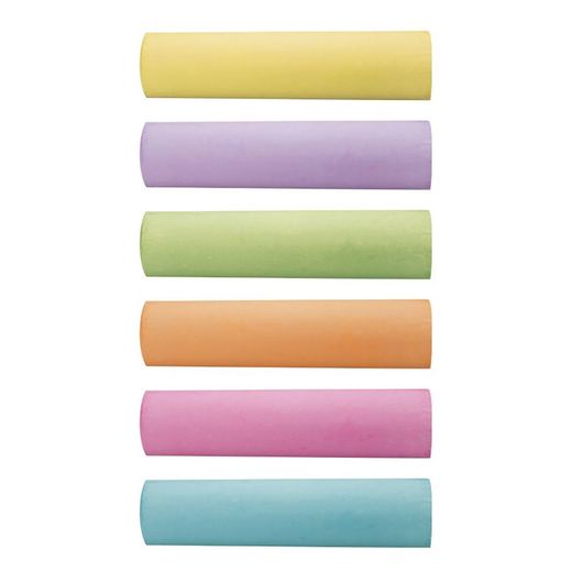 Tizas De Colores Maxi, 6 Uds