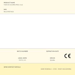 Tizas De Colores Maxi, 6 Uds