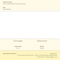 Toalla De Baño Joia 550 G / M² 100% Algodón Color Lino 30 X 50 Cm