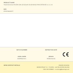 Toldo De Ocultación Con Led Solar Color Beige Para Exterior 3 X 3 X 3 M