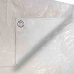 Toldo Polietileno De Doble Cara Color Blanco, Densidad 90 G / M², 5 X 8 M