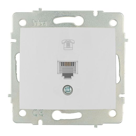 Toma De Telefono Rj11 De Empotrar Serie Europa Solera Erp84