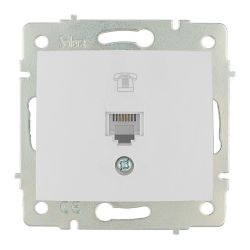 Toma De Telefono Rj11 De Empotrar Serie Europa Solera Erp84