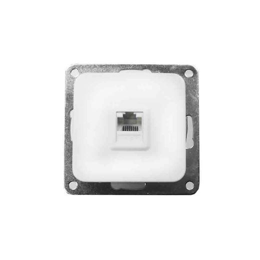 Toma Rj11 Teléfono Empotrar "Serie Term" Blanco 70X30X70Mm (Bolsa Blister)