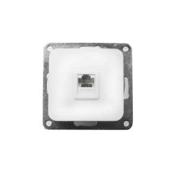 Toma Rj11 Teléfono Empotrar "Serie Term" Blanco 70X30X70Mm (Bolsa Blister)