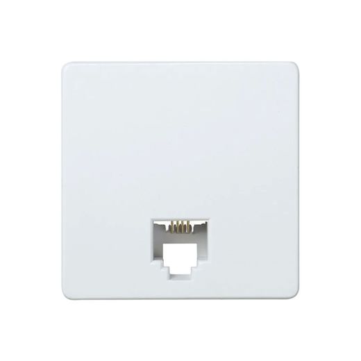 Toma Telefono 4 Hilos Serie 27 Blanco